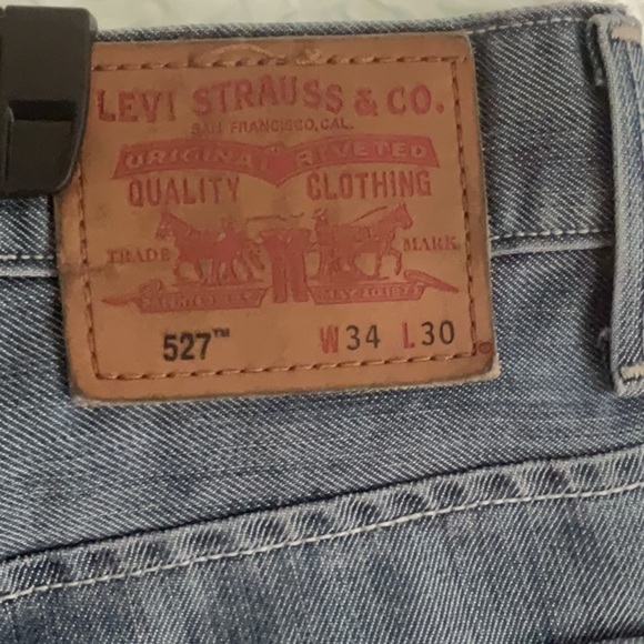 Levi's Men's Dark Gray Straight Jeans 527 - Picture 2 of 11